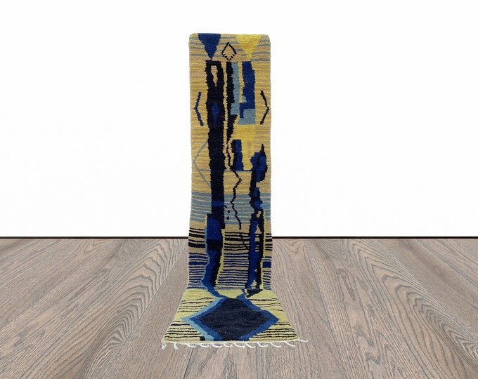 10x2 Feet Abstract Colorful Runner Rug.