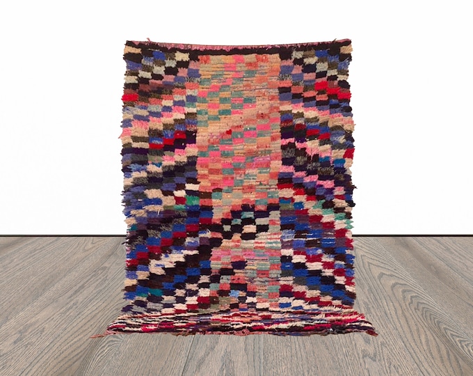 3x6 ft vintage Moroccan colorful rug!