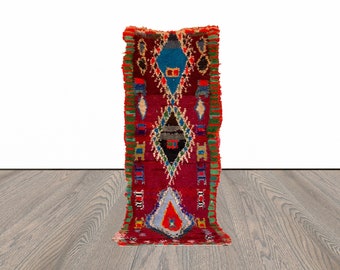 2x8 ft narrow Moroccan colorful runner rug!