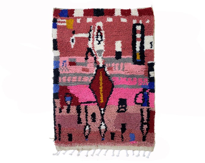 Moroccan Berber Handmade Colorful Area Rug - Custom Made to Order rug!