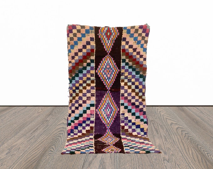 3x7 ft Moroccan woven Berber rug!