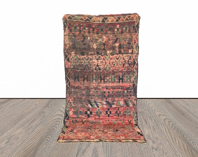 4x9 ft vintage Moroccan Berber rug!