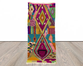 Colorful moroccan area rug! berber boujad wool rugs