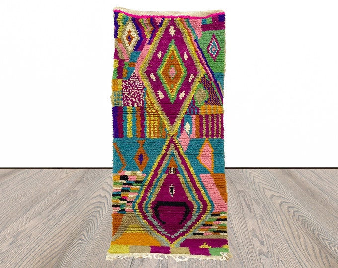 Colorful moroccan area rug! berber boujad wool rugs