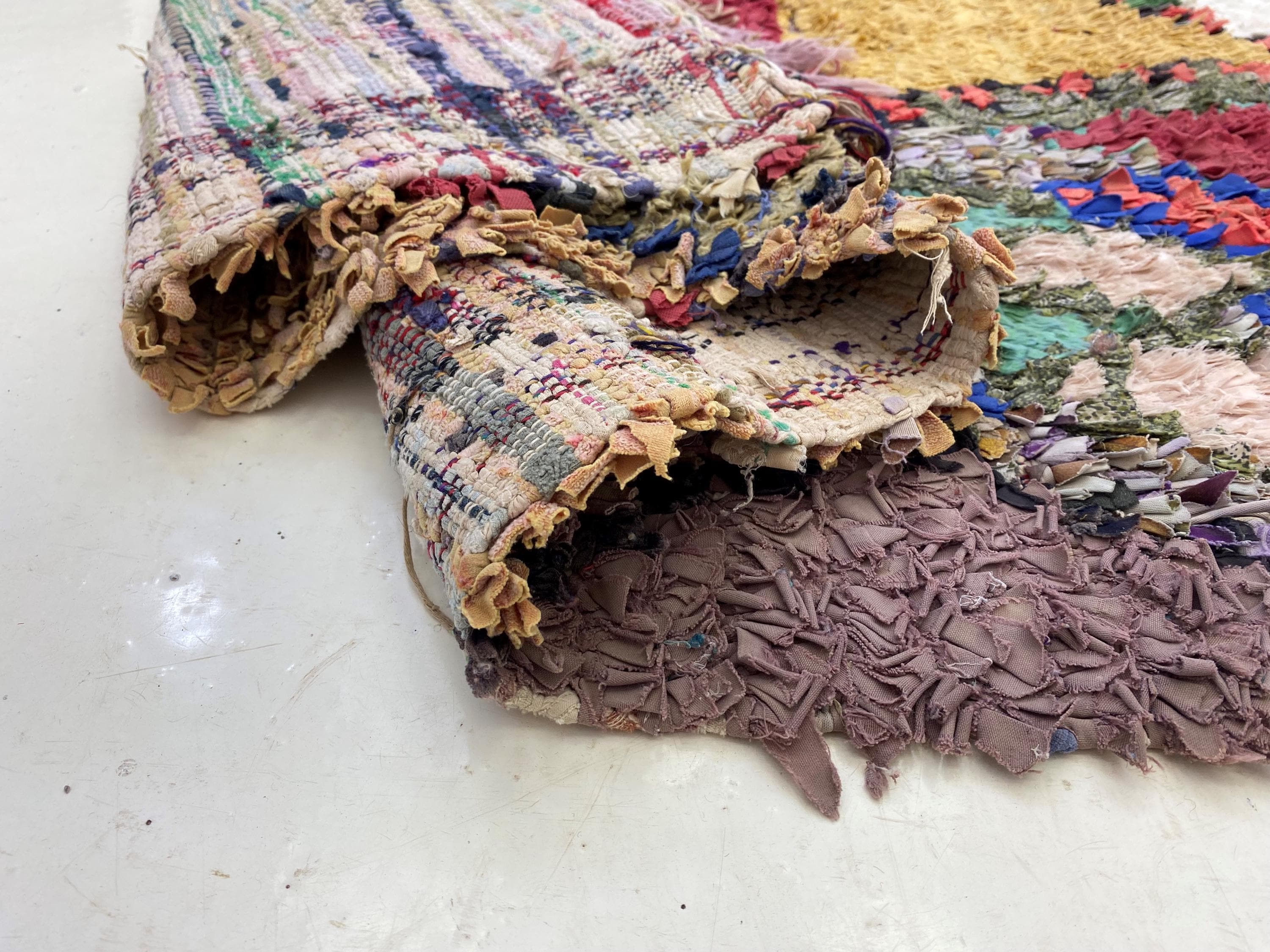 3x5 Boucherouite Small Moroccan Area Rug. - Etsy