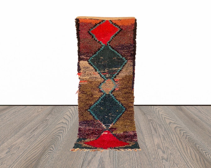 3x7 ft Moroccan colorful runner rug!