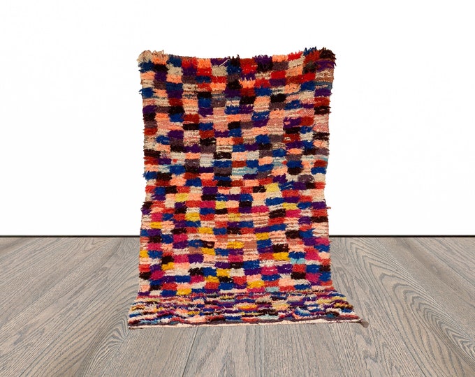 4x6 ft Moroccan vintage colorful rug!