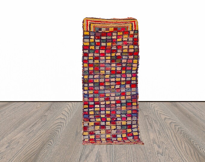 3x6 ft Moroccan vintage woven area rug!