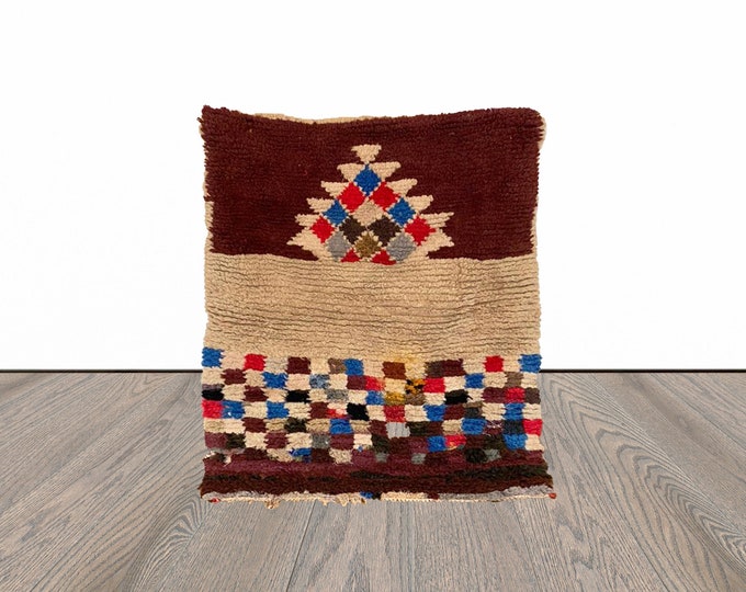 3x4 ft small colorful Moroccan area rug!