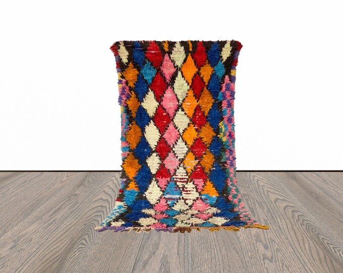 Moroccan Berber colorful rug 3x5 ft!