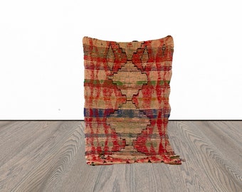 3x6 ft Moroccan vintage worn area rug!