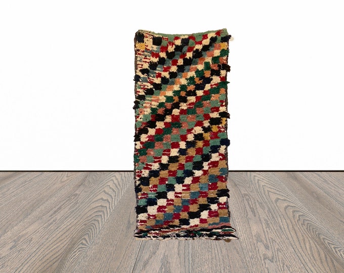 3x7 ft Moroccan colorful Berber rug!