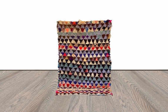 3 x 6 フィートのビンテージ モロッコ織りラグ。 - Etsy 日本