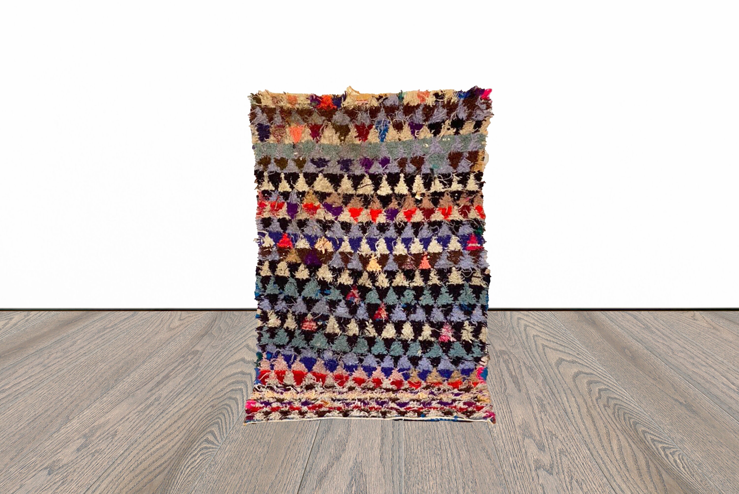 3 x 6 フィートのビンテージ モロッコ織りラグ。 - Etsy 日本