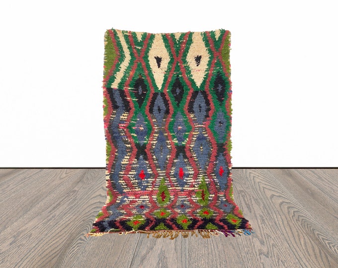 3x6 ft Moroccan Berber area colorful rug!