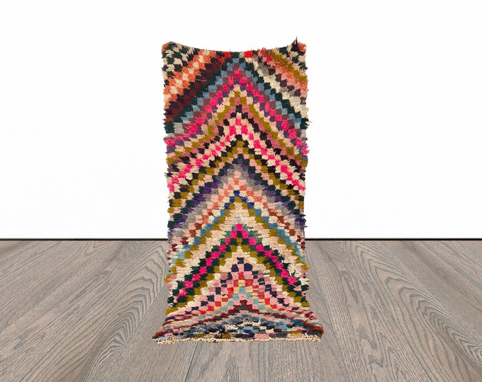 3x7 ft colorful Moroccan Berber rug!