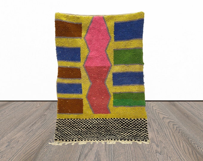 Moroccan rug: Handmade Berber wool area rugs.