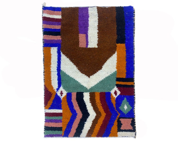 Custom Colorful Wool Rug: Handwoven Moroccan Carpet, Unique Room Decor rug!