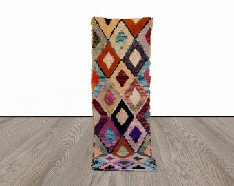 2x9 ft Moroccan Boucherouite runner rug!