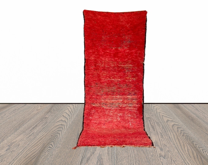 3x9 ft Moroccan vintage red  runner rug!