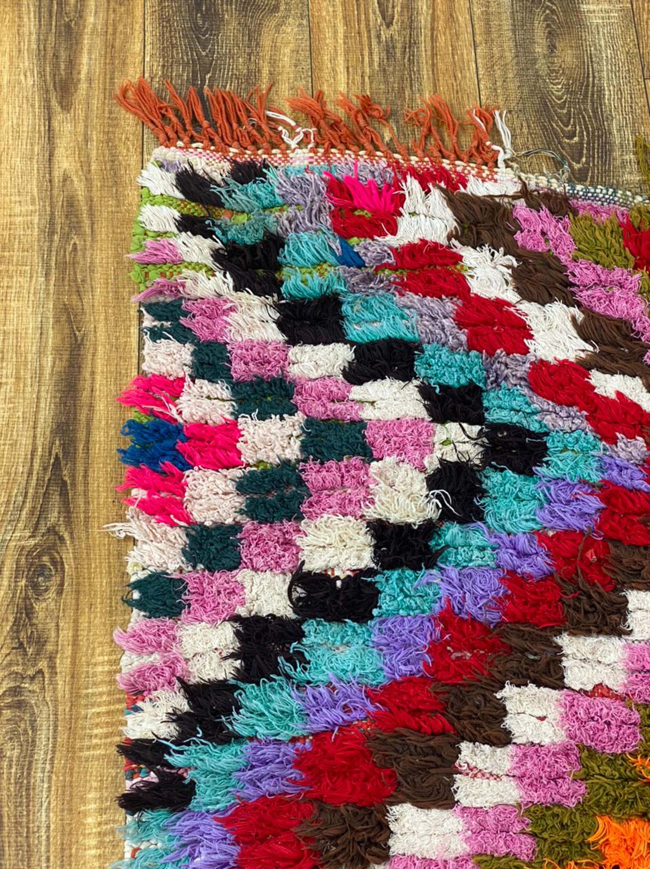 vintage Moroccan berber area rug 4x8 ft!