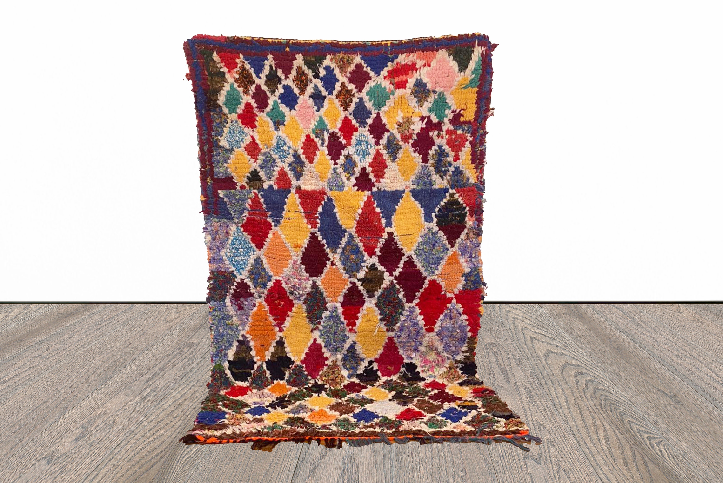 Home & Living Floor & Rugs 3x6 Colorful Moroccan Vintage Rug. Rugs etna