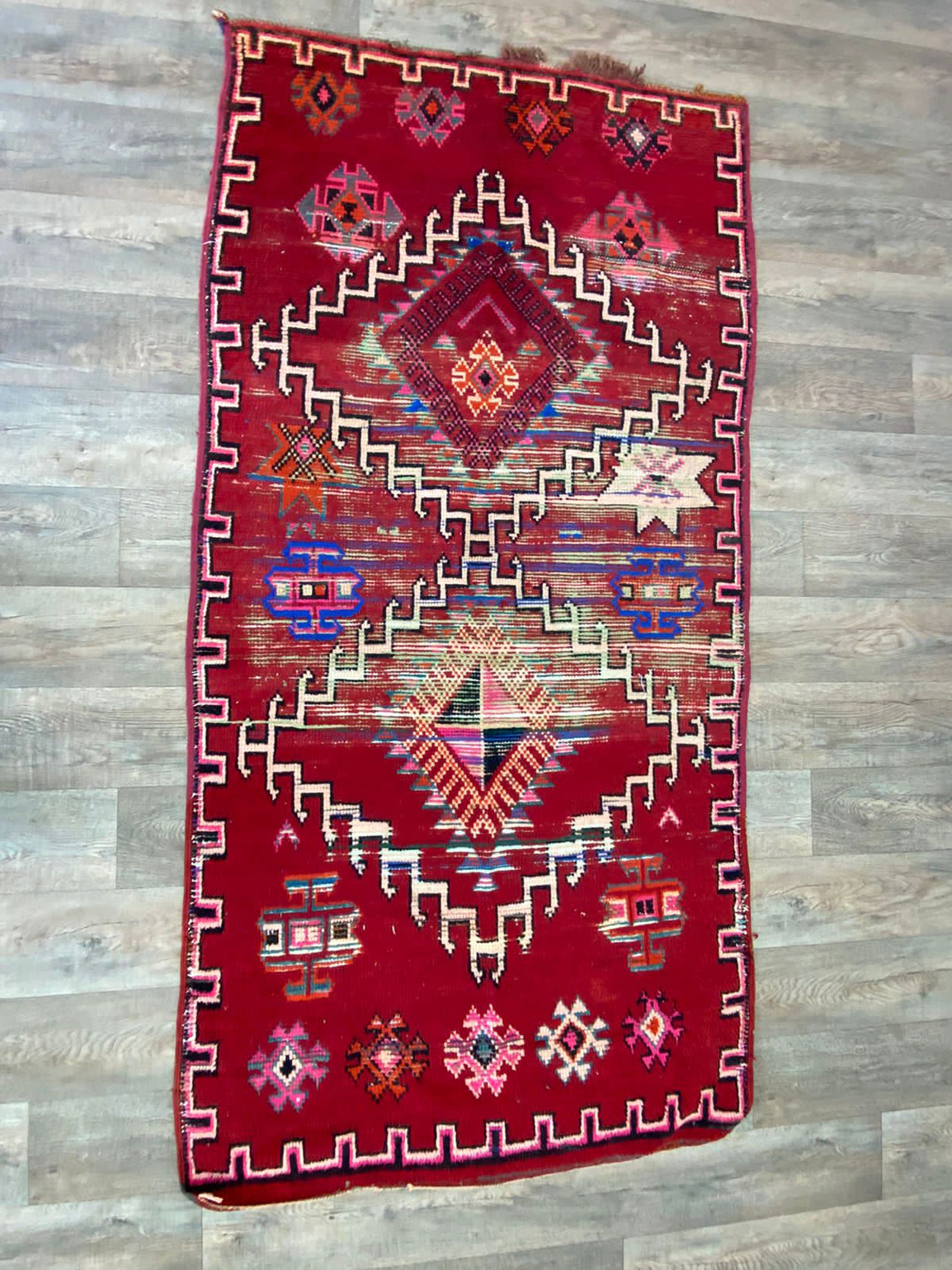 Almofada retangular Berber Kilim