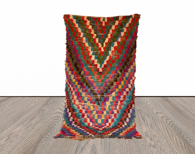 4x8 ft Moroccan colorful Berber rug!