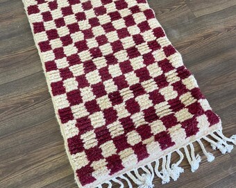 Moroccan Berber Checkered Small rug!
