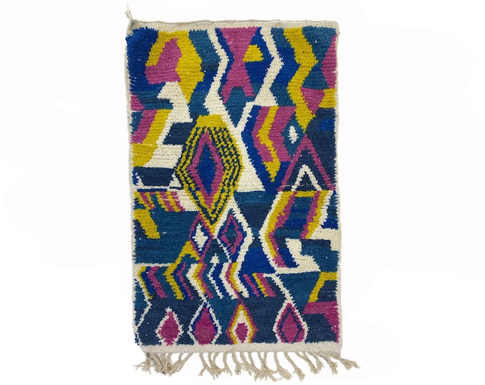 Moroccan Berber Wool Area Rug, Custom One-of-a-Kind Handwoven Rug!