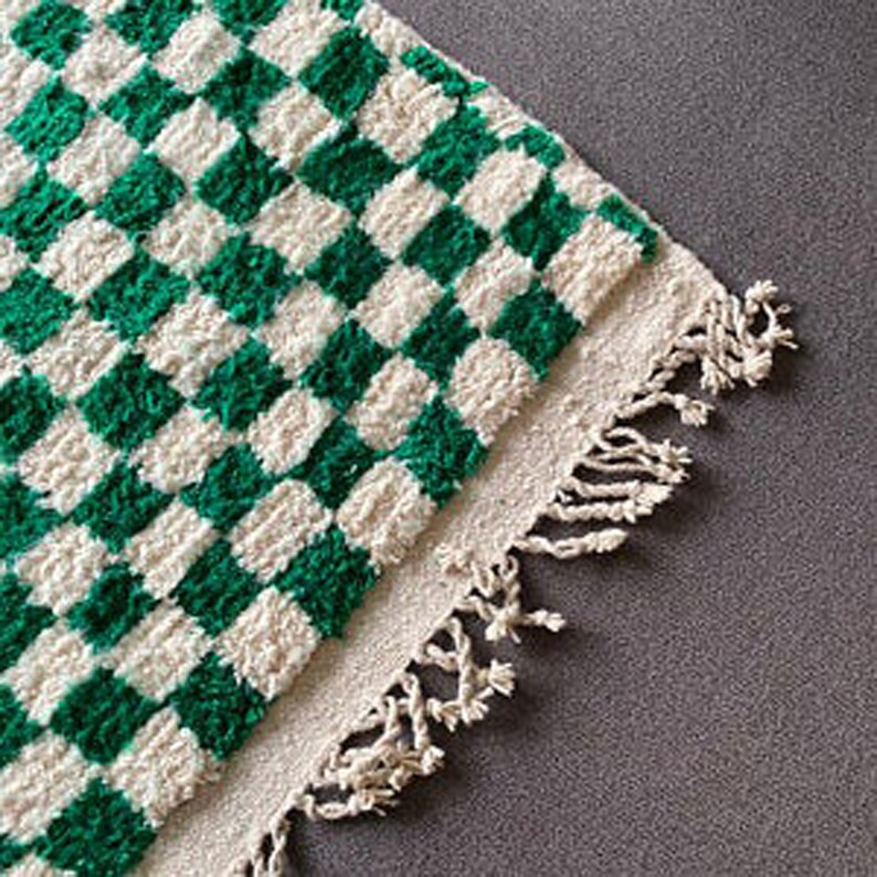 Tapis à damier berbère marocain tapis à damier marocain Etsy