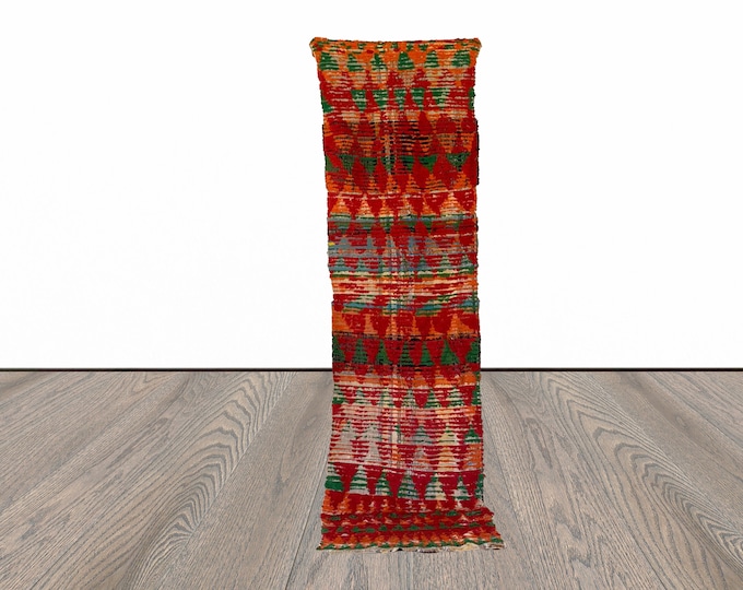 Moroccan narrow runner rug 2x10 ft!