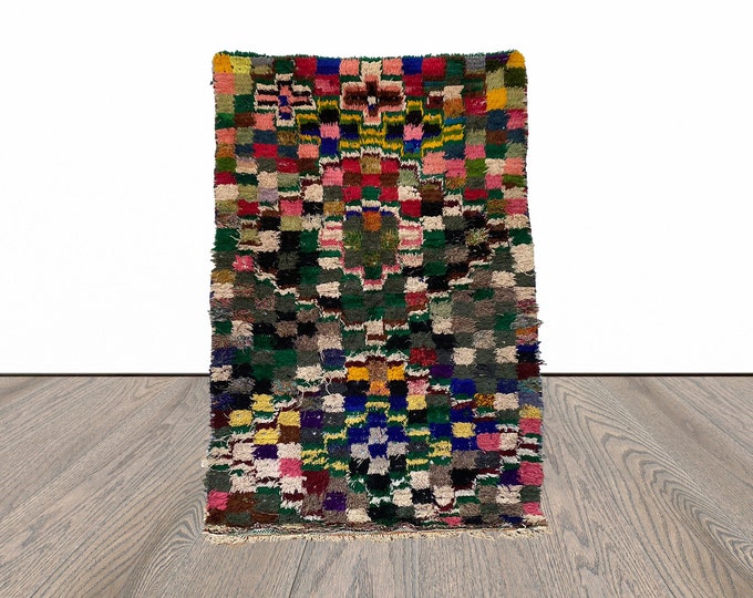 4x5 FT Moroccan Bohemian area colorful rugs.