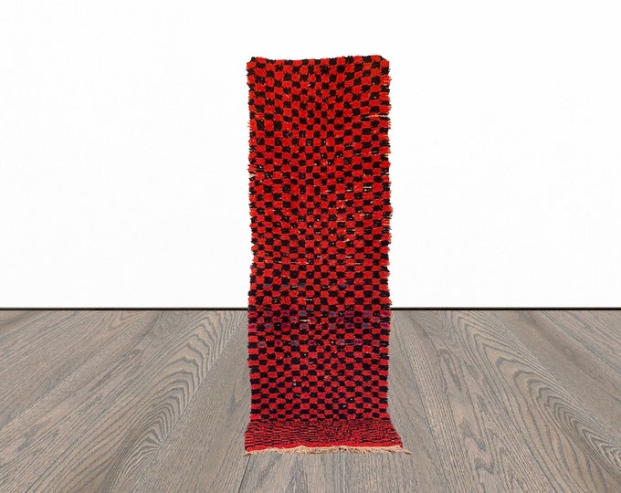 3x10 ft Moroccan checkered runner rug!