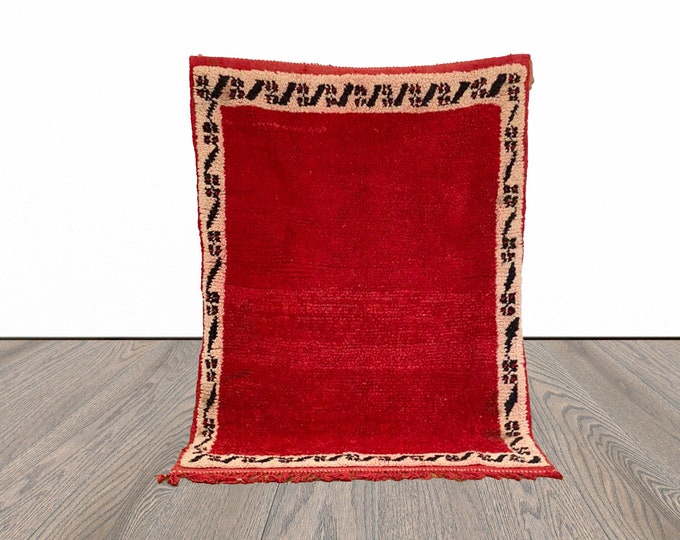 3x4 ft vintage Moroccan small rug!