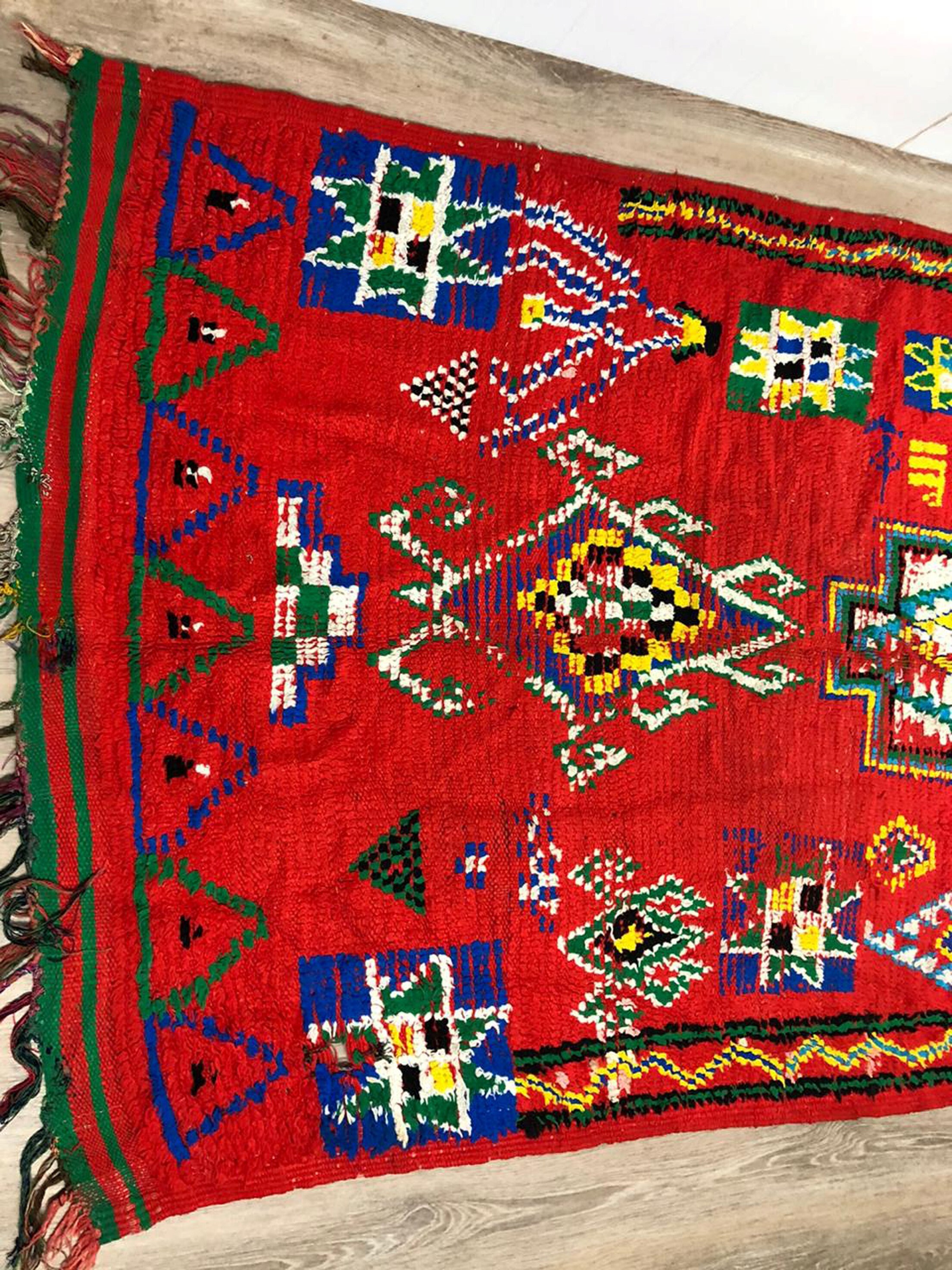 Red Moroccan rug 5x11 Morrocan Berber red rug morocco floor Etsy