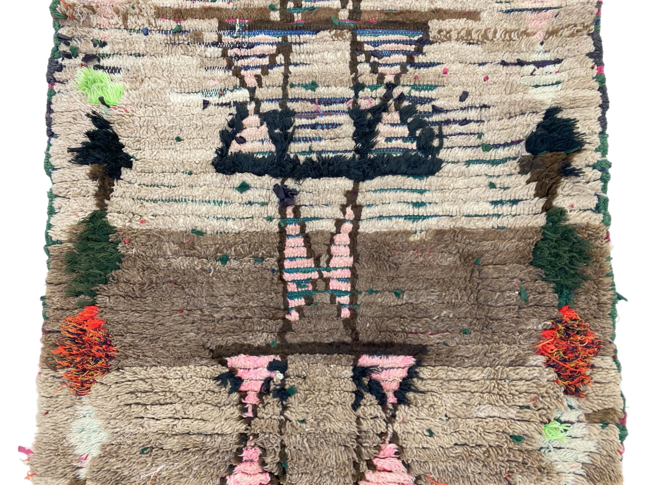 【希少・手織り】モロッコ製 ベルベルラグ／ハンドメイド・未使用 小さなヴィンテージモロッコラグ 6x3：手織りベルベルラグ - Etsy 日本