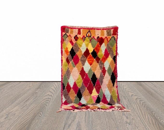 3x6  ft Moroccan colorful Berber rug!