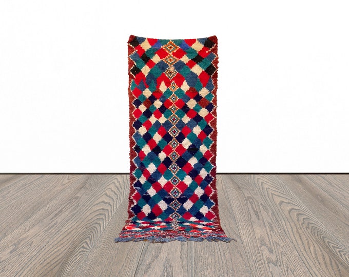 3x9 ft Moroccan vintage runner rug!
