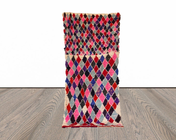 3x6 ft Berber Moroccan colorful rug!