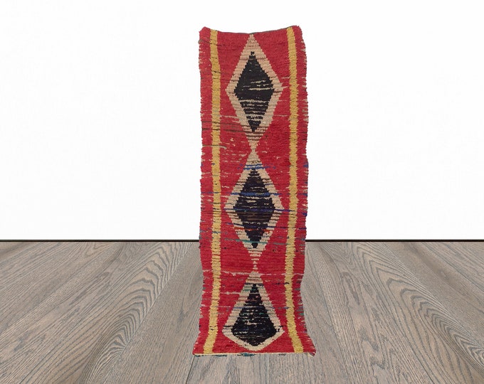 Diamond Narrow vintage 2x8 runner rug.