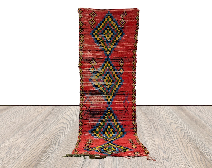 2x8 feet berber moroccan vintage rug, rugs bohemian home decor.