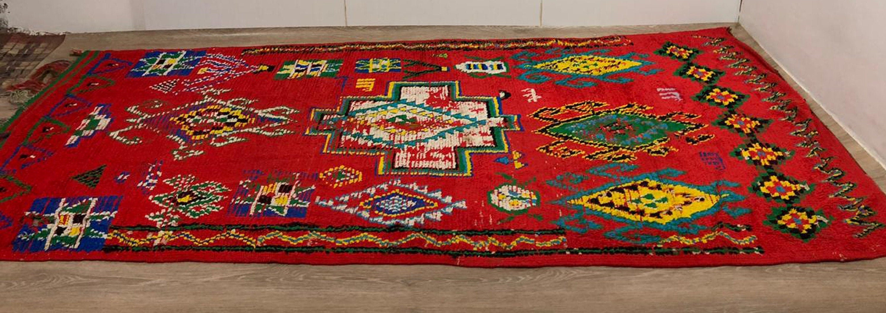 Red Moroccan rug 5x11 Morrocan Berber red rug morocco floor Etsy