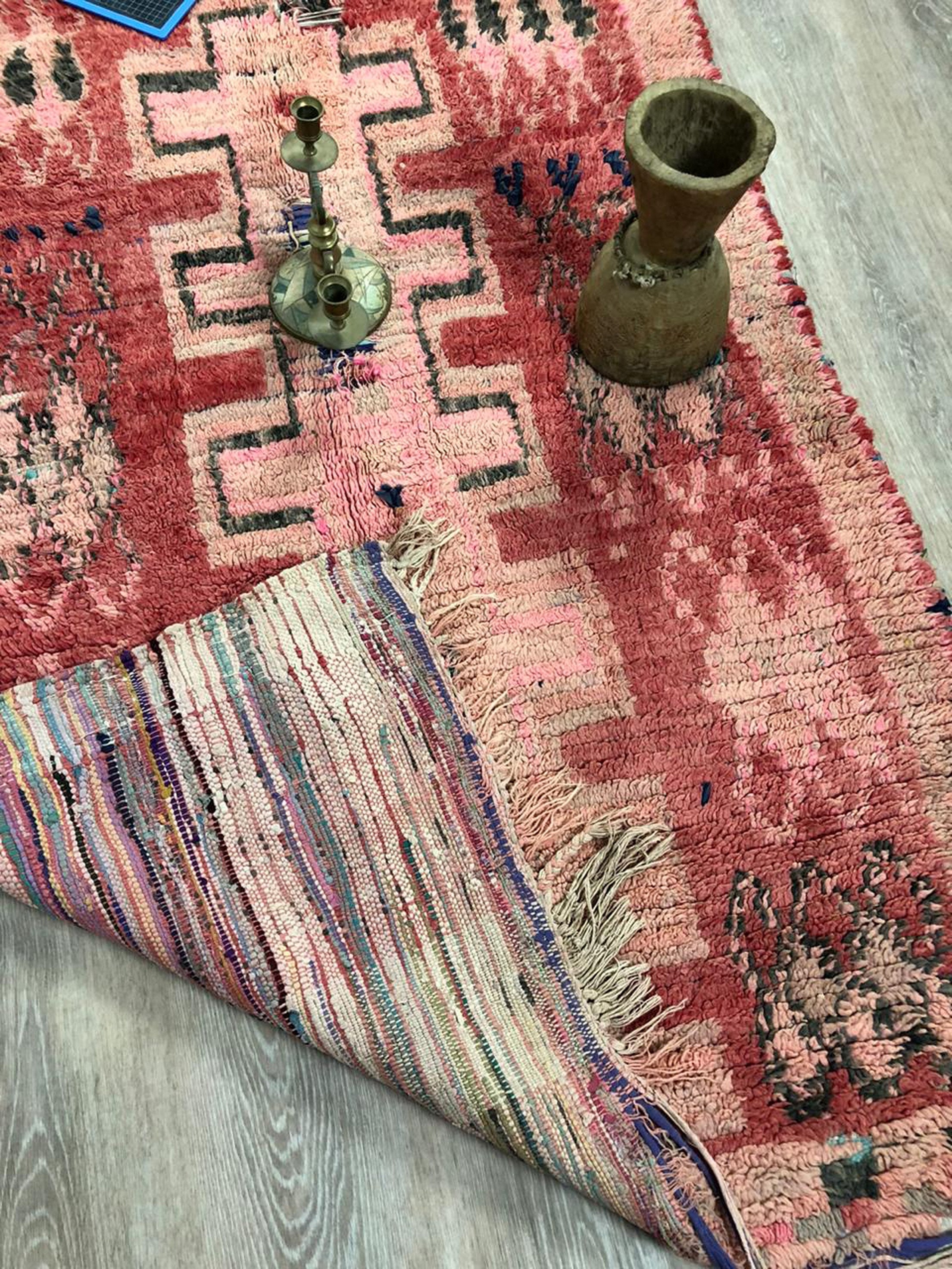 4x7 moroccan red rug red area rug vintage area rug berber Etsy