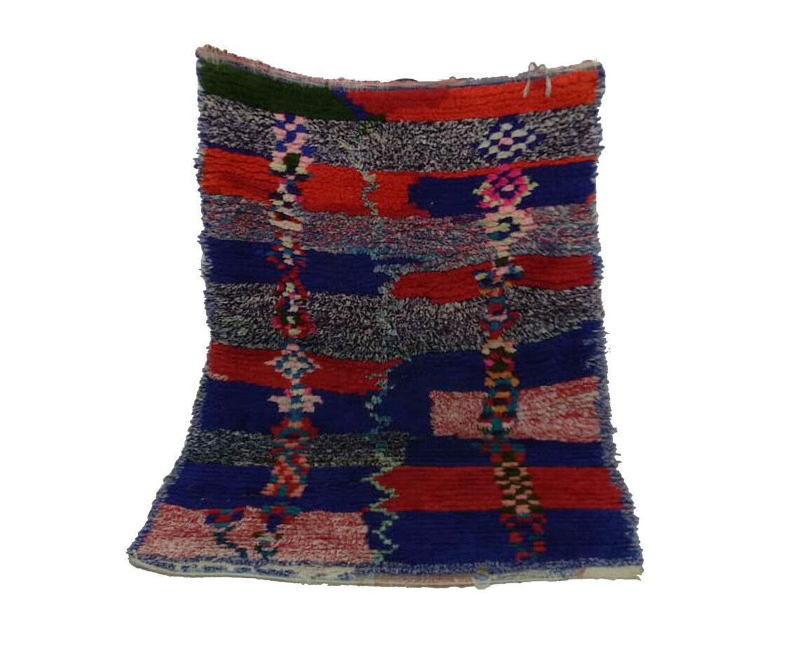 Moroccan rug 4x5 azilal Berber Rug wool rug vintage large Etsy