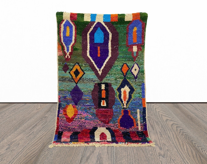 Handmade Moroccan Berber abstract area rugs.