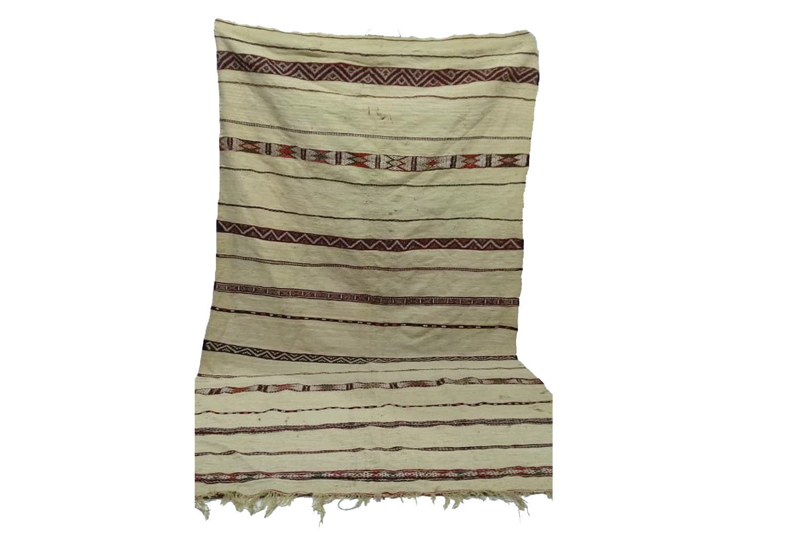 Vintage Wool Blanket 5x9 Ft