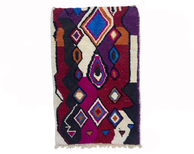 Vibrant Custom-Made Moroccan Rug: Unique Home Decor Rug, Custom Colorful Moroccan Rug!