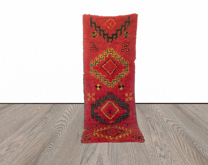 Colorful Moroccan runner rug 3x9 ft!