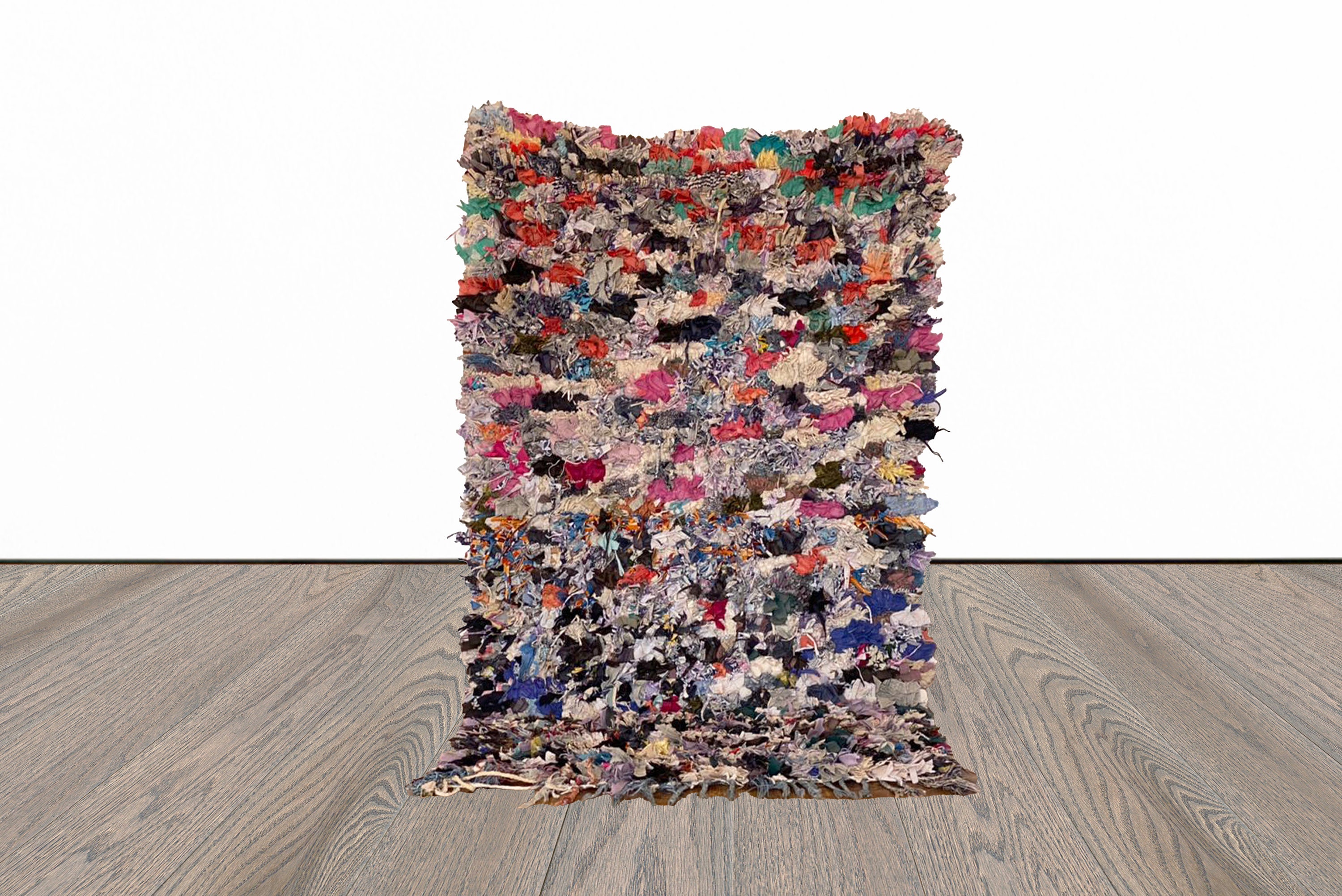 3x4 Ft Small Boucherouite Moroccan Rug. - Etsy